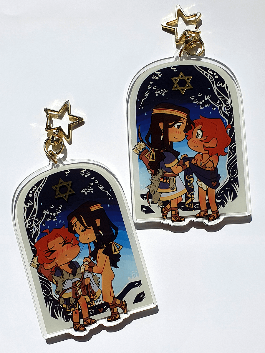 [PRE-ORDER] The Bronze Age Lovers Bundle | Double-Sided Acrylic Keychains product image (2)