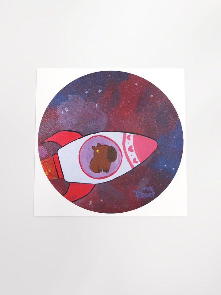 🌌 Espacio | Capybara Print product image (1)