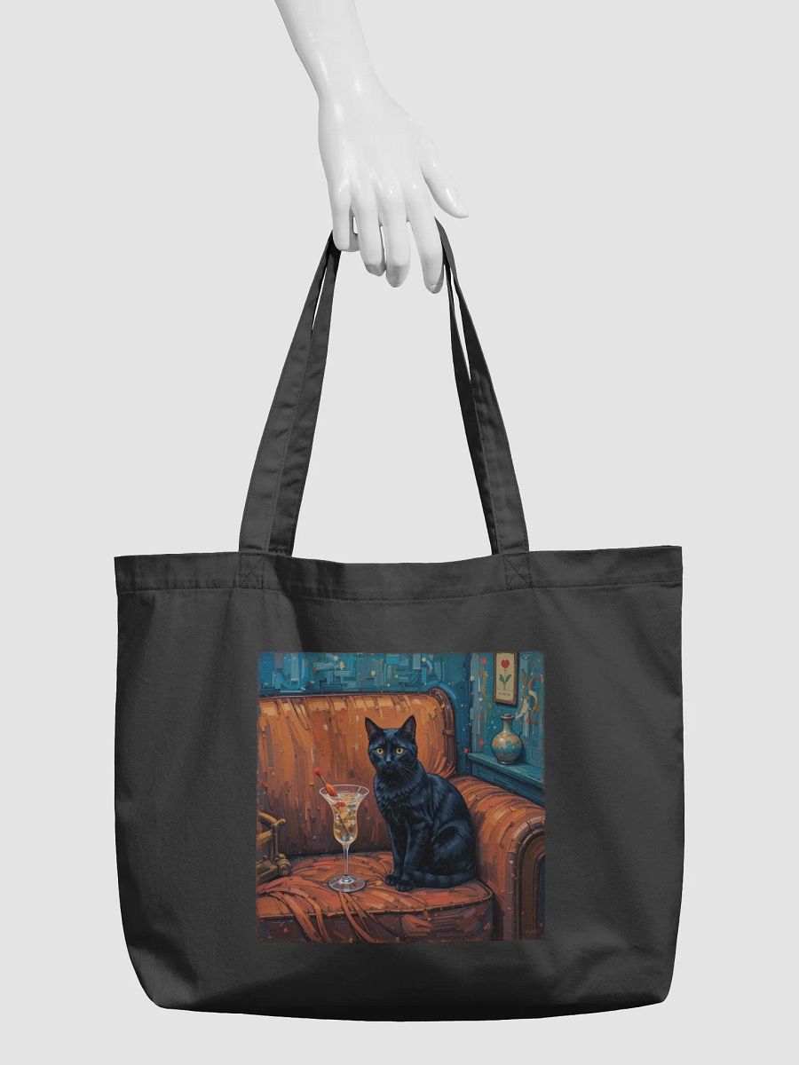BLACK CAT ON COUCH NEXT TO MARTINI product image (3)