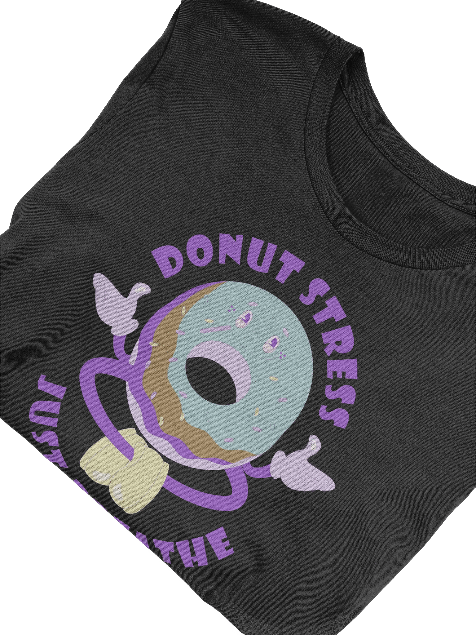 Donut Stress Just Breathe T-Shirt product image (2)