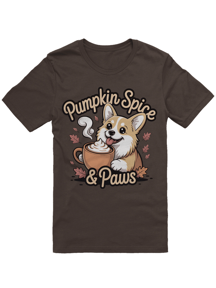 Pumpkin Spice & Paws Corgi T-Shirt product image (5)