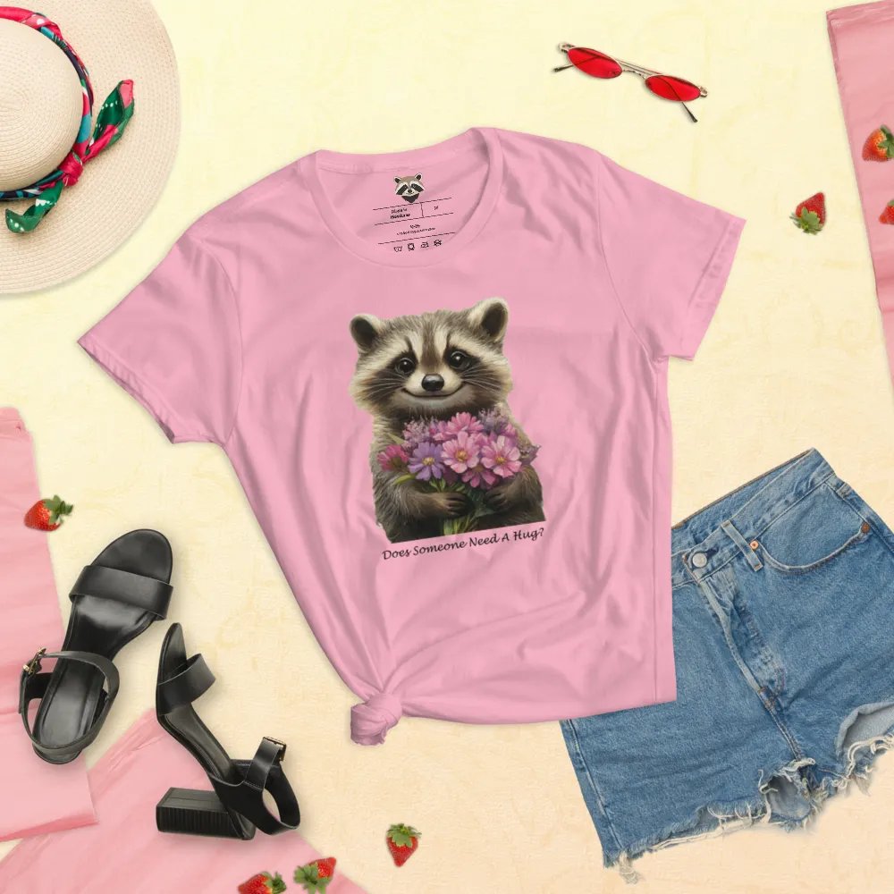 Floral Raccoon Women's Tee product image (10)