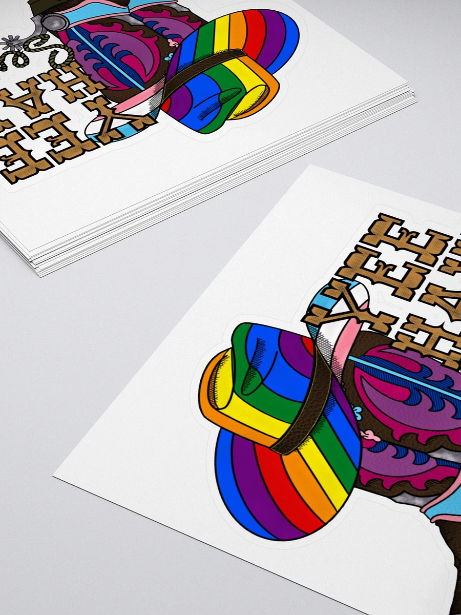 Yee-Haw Sexual Kiss Cut Sticker product image (4)