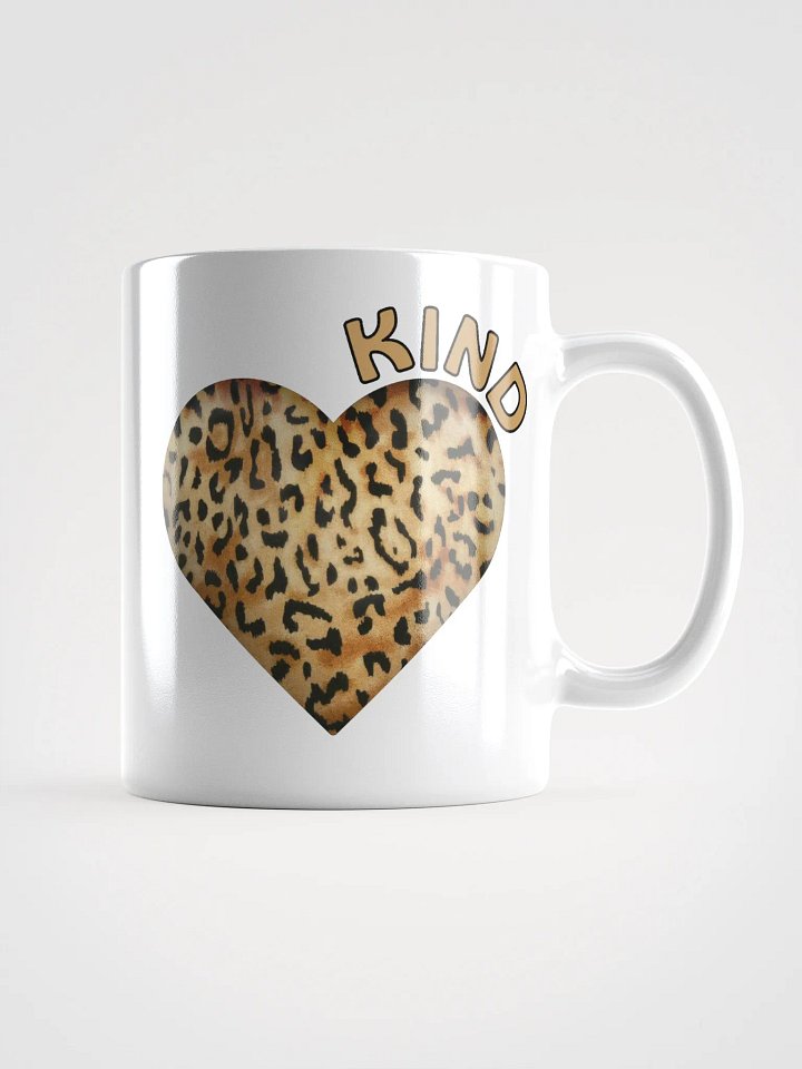 Leopard Skin Heart in Orange Gold - Mug product image (2)