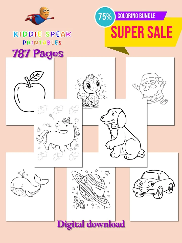 Kiddie Speak Coloring Bundle product image (1)