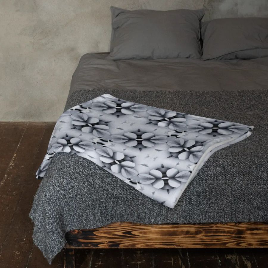 Midnight Blossoms Throw Blanket product image (11)
