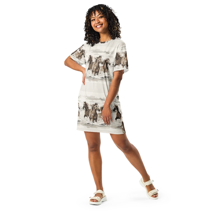 Galloping Grace Horse T-Shirt Dress product image (1)