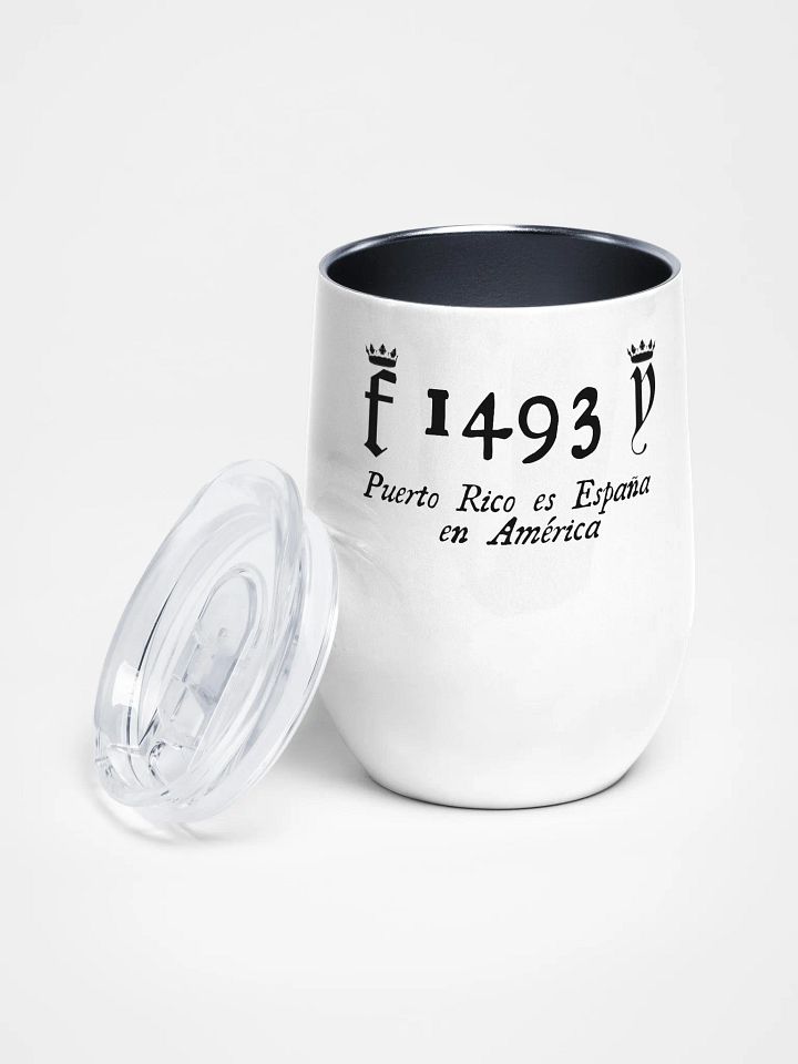Vaso acero inoxidable con tapa - 1493 Puerto Rico es España en América product image (2)