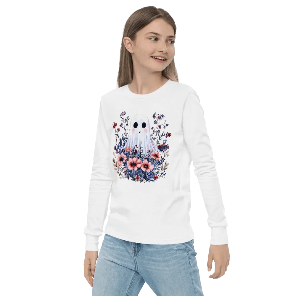 Natural Ghosts Long Sleeve Youth T-shirt product image (9)