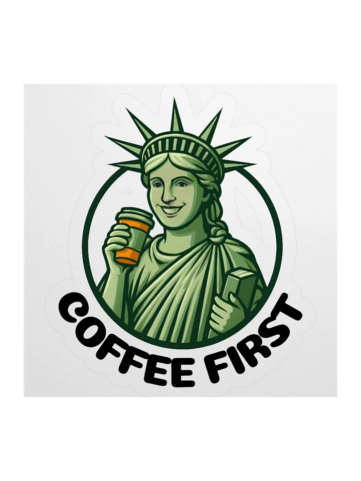 Coffee First Kiss Cut Stickers product image (2)