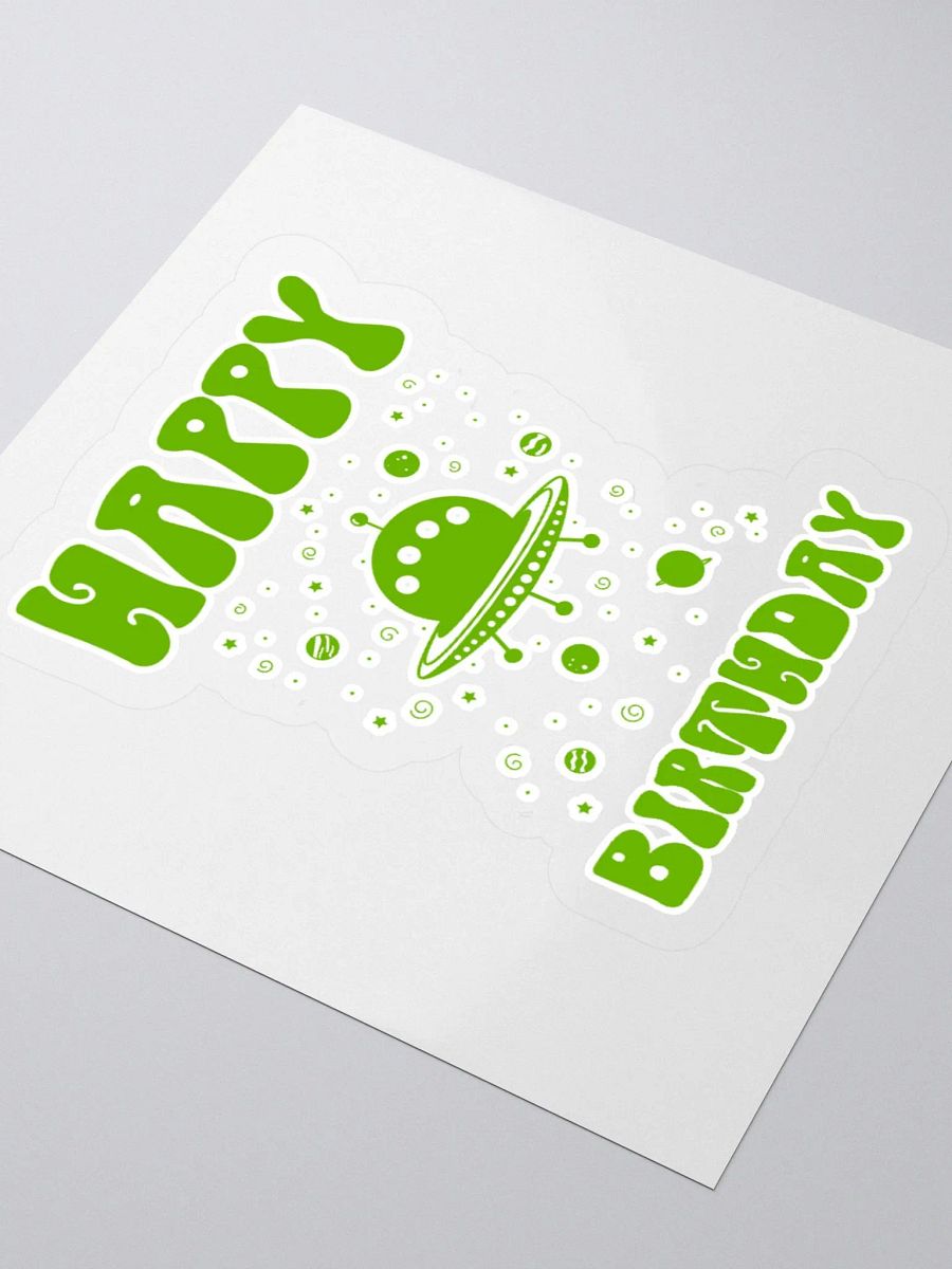 Happy Birthday (UFO) Sticker product image (3)