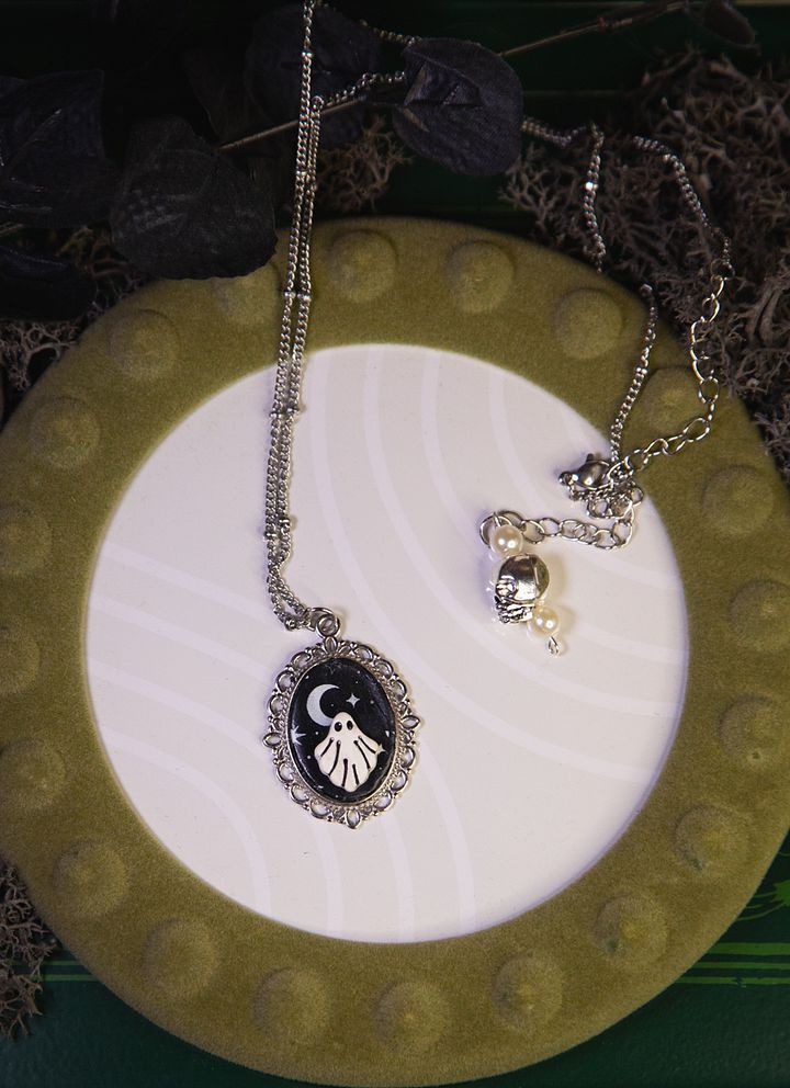 Ghost Pendant Necklace product image (1)