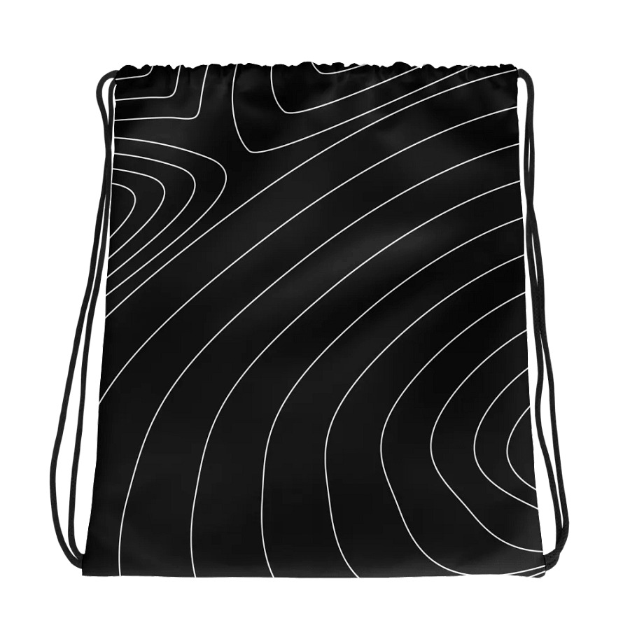 Topographic Lines Drawstring Bag product image (1)