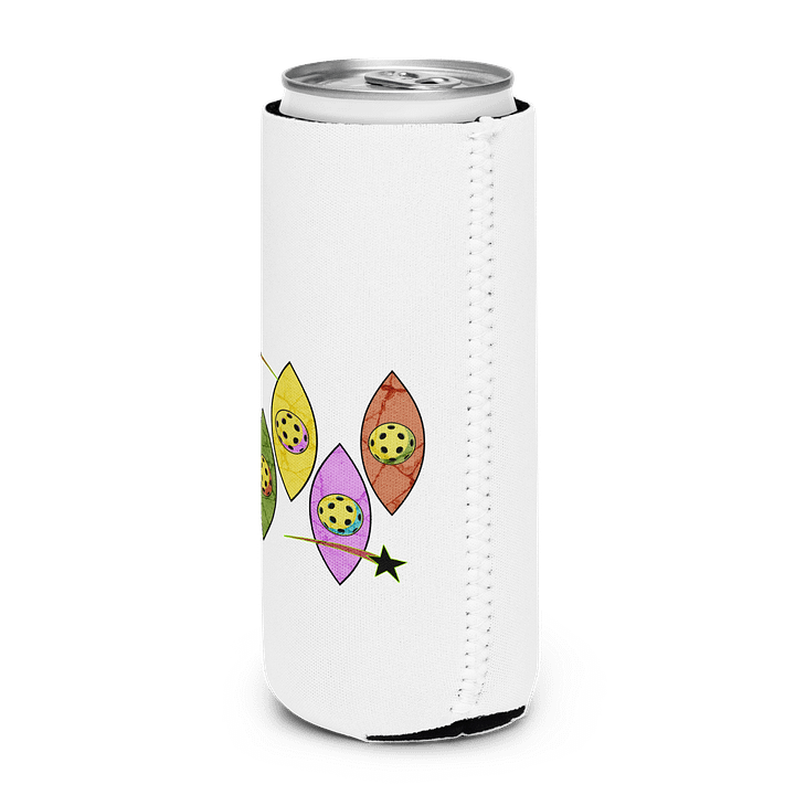 Mid Century Y2K Pickleball Galactic Can Cooler product image (2)
