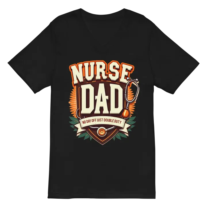 Nurse Dad Double Duty v-neck Tee product image (3)