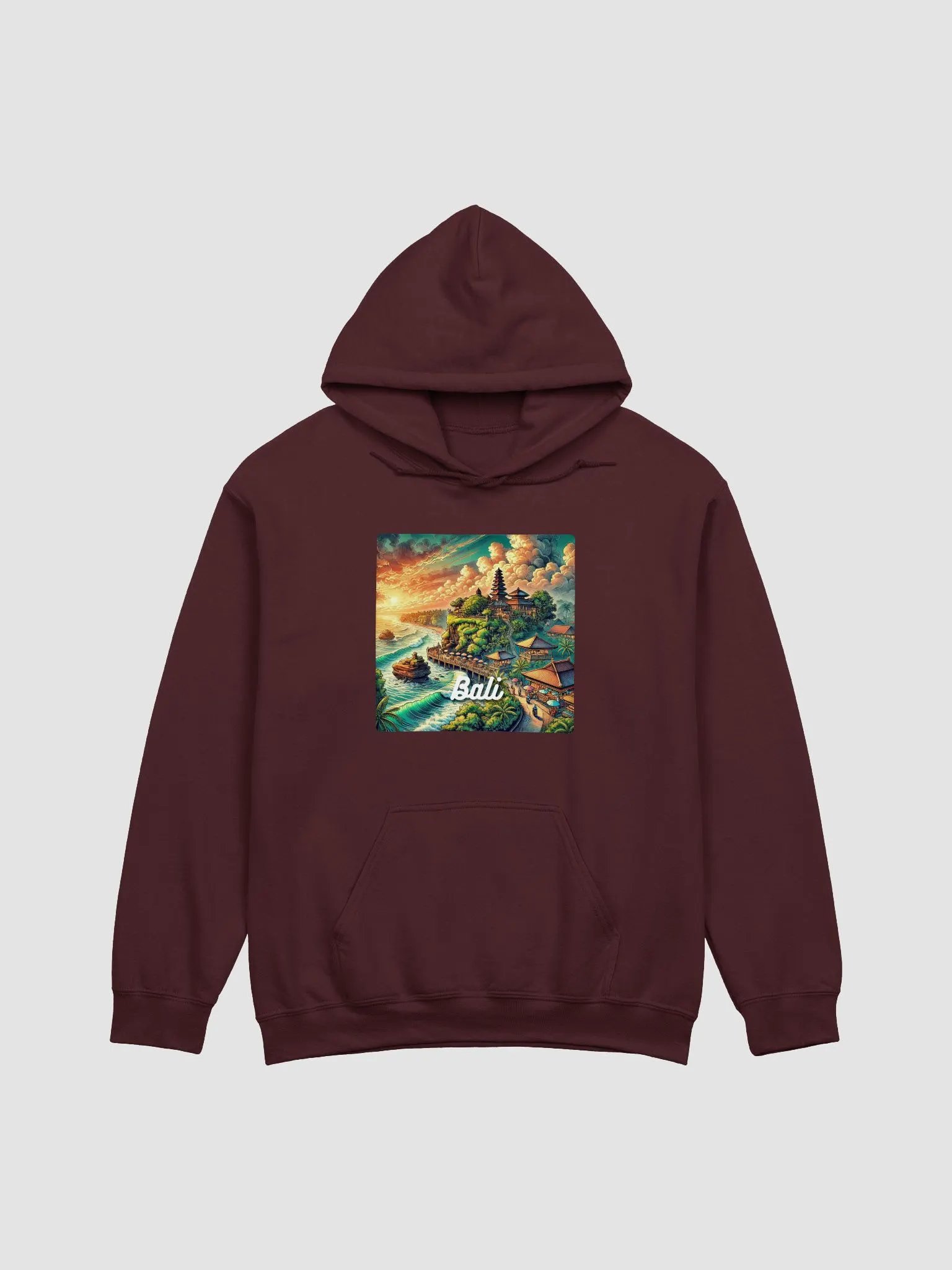Gildan Classic Hoodie | AI Design Bali city product image (1)
