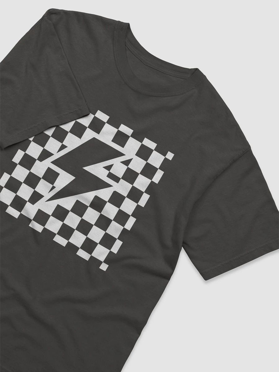 Lightning Bolt on a Checkerboard | Fun Retro-Style Trendy Thunderbolt T-Shirt | Trendy Western and Rock Unisex Tee product image (16)