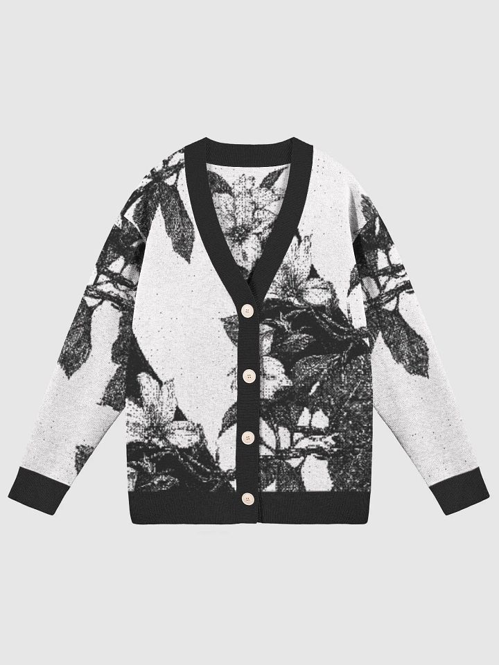 Vintage-Inspired Floral Fusion Knitted Cardigan product image (2)