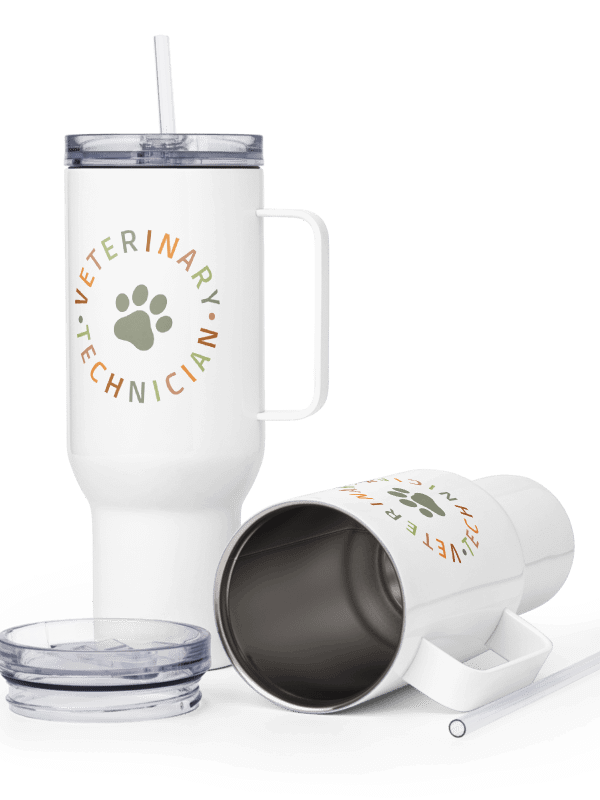 "Veterinarian technician" Travel Mug with a Handle product image (17)