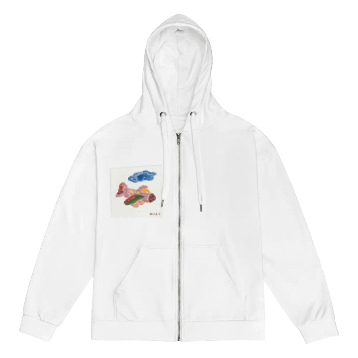 Kid Airplane (All-Over Print Recycled Unisex Zip Hoodie) product image (1)