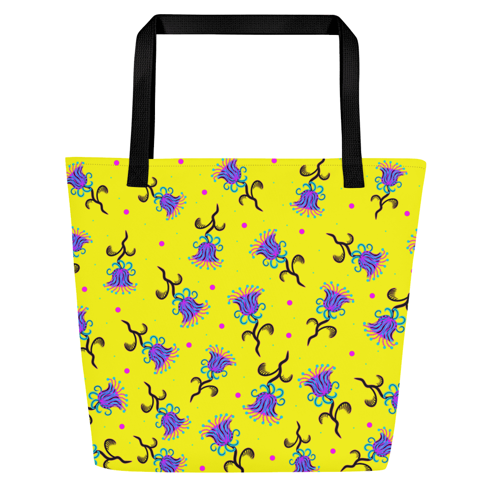 Vibrant Floral All-Over Tote Bag product image (1)