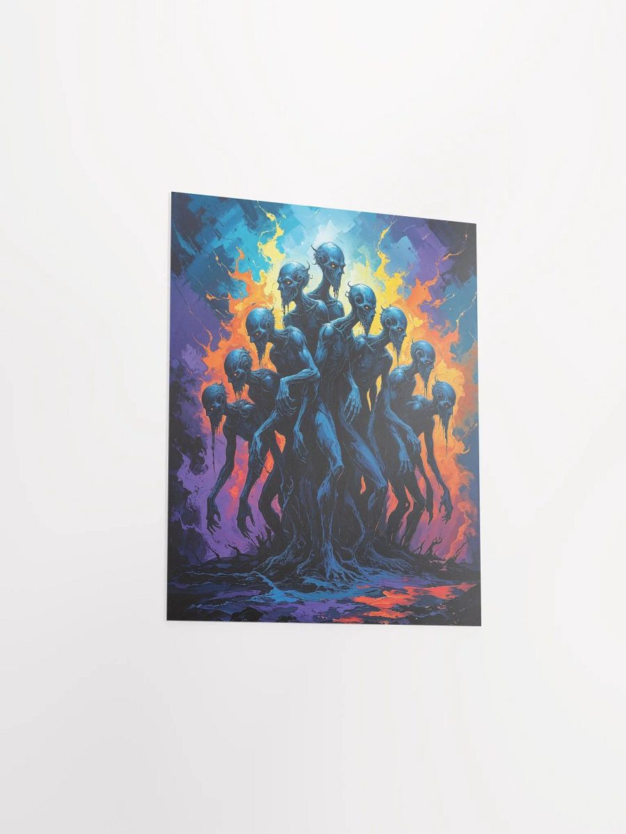 Surreal Blue Figures Matte Poster product image (26)