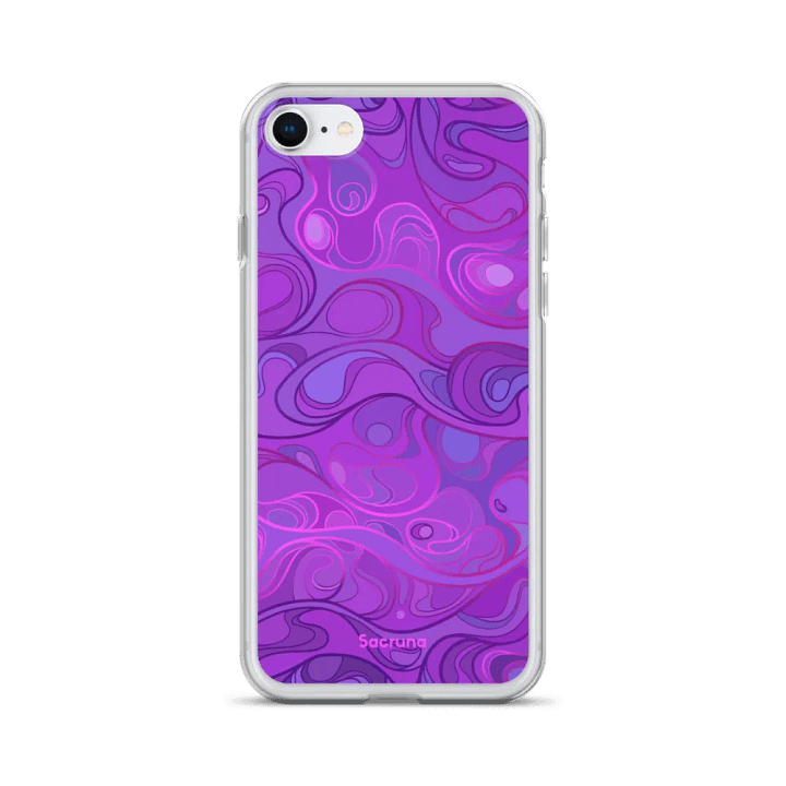 PURPLE SWIRL - Clear Iphone case product image (24)