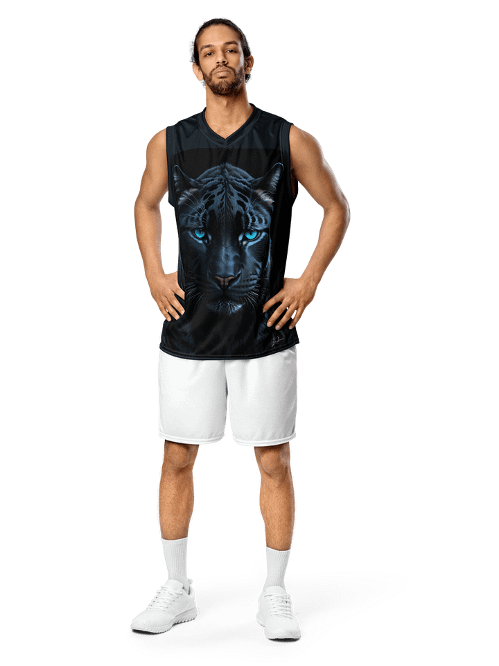 Mystic Panther - All-Over Print Basketball Jersey UPF50+ protection product image (1)