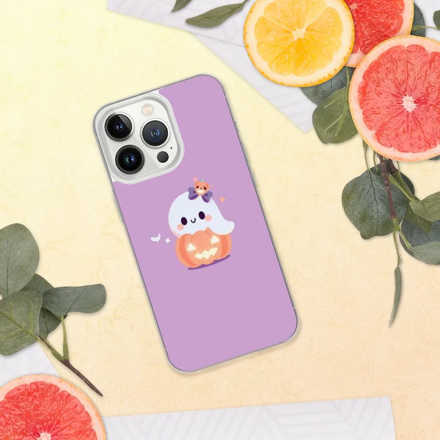 Spooky Pumpkin Ghost iPhone Case product image (37)