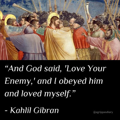 In every true mystical tradition, the enemy is never merely the other. 

It is the part of ourselves we fear, reject, or exil...