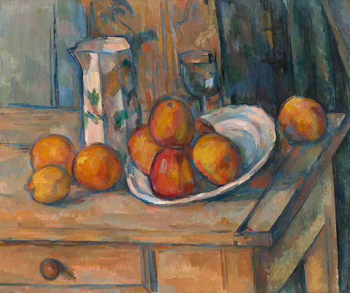 Vintage Art Download - Paul Cezanne, Still Life with Milk Jug and Fruit c. 1900 product image (1)