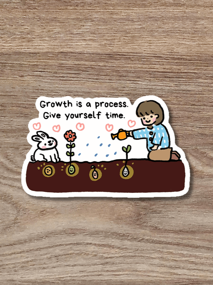 Growth is a Process | Positivity Glitter Sticker product image (1)