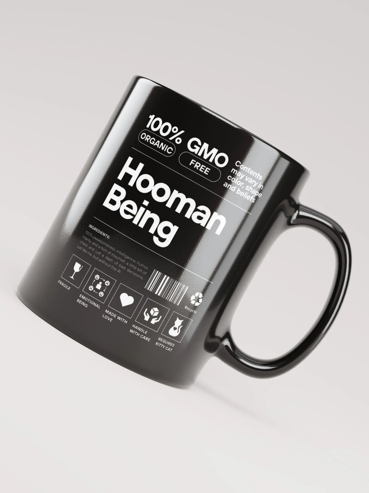 Hooman Being Black Mug product image (3)
