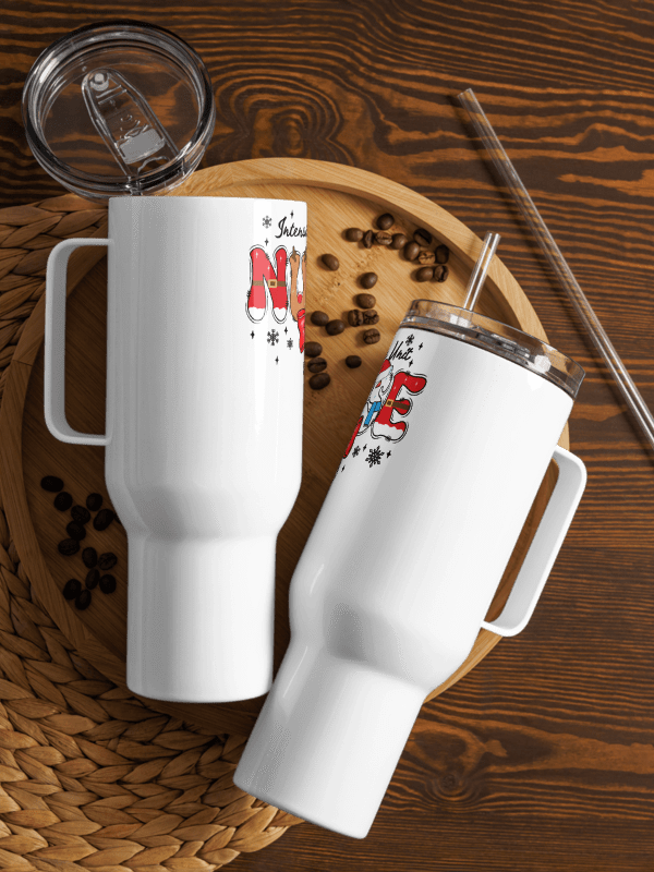 Travel Mug with a Handle (Nurse Lettering) product image (5)