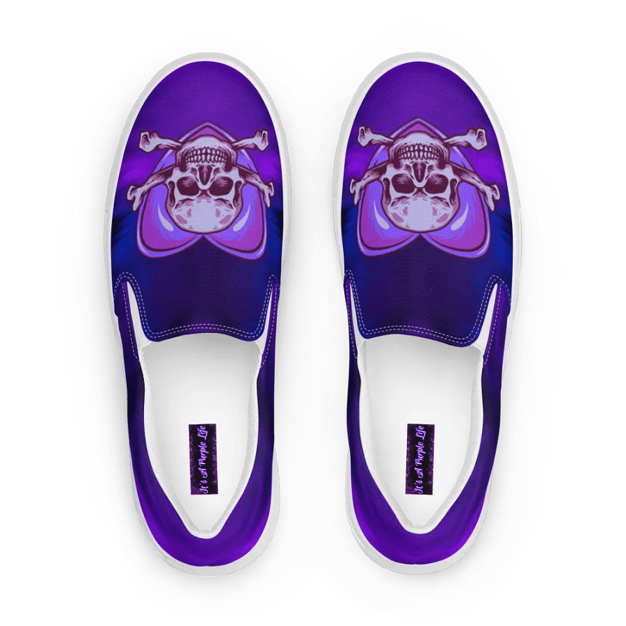 Women's Galactic Skull slip ons product image (1)