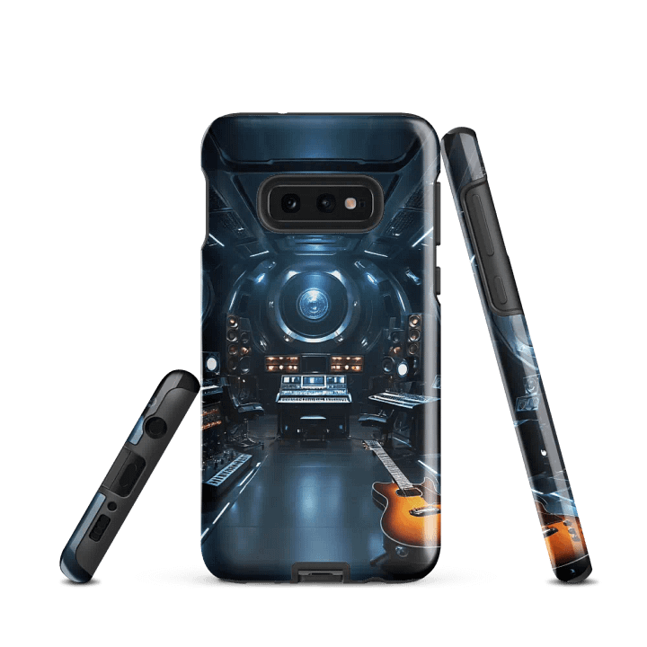 Futuristic Studio Vibes Samsung Tough Case - Sci-Fi Recording Room Design product image (2)