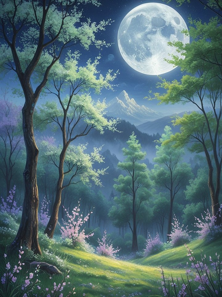 Moonlight Digital Art product image (1)