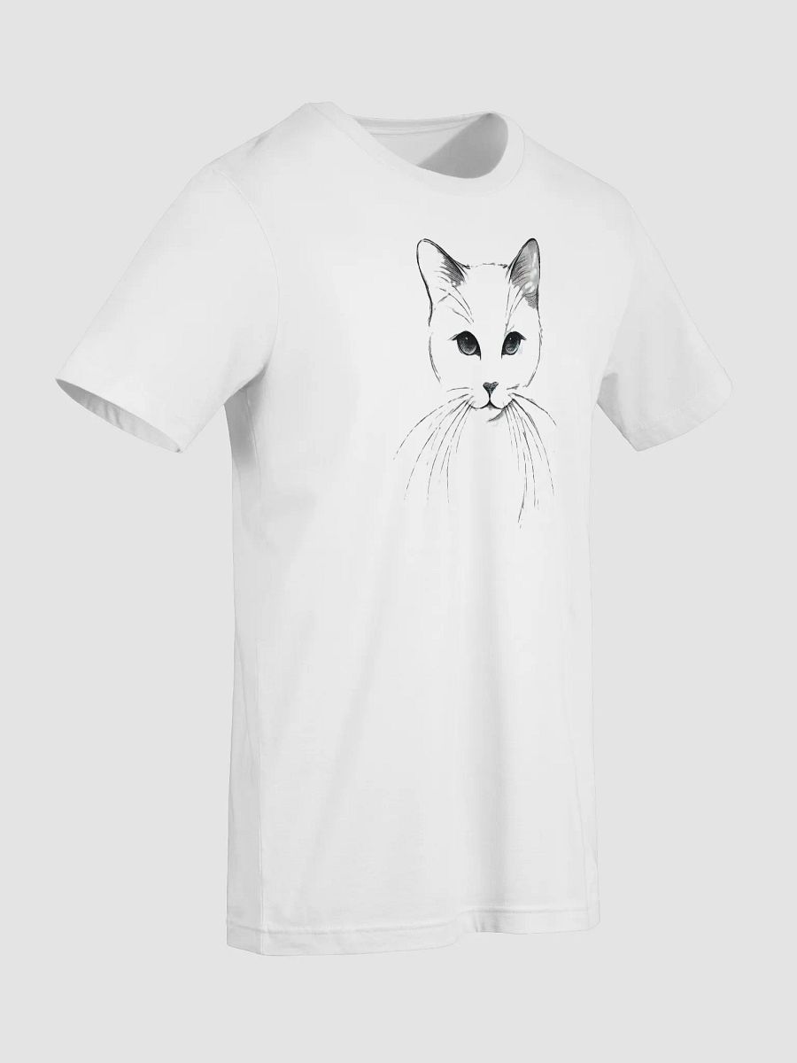 Elegant Feline Sketch Tee product image (7)