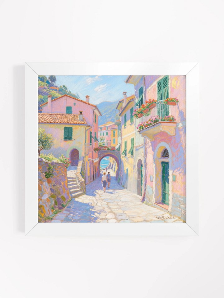 Vernazza Balcony Arch View - Framed Poster product image (1)