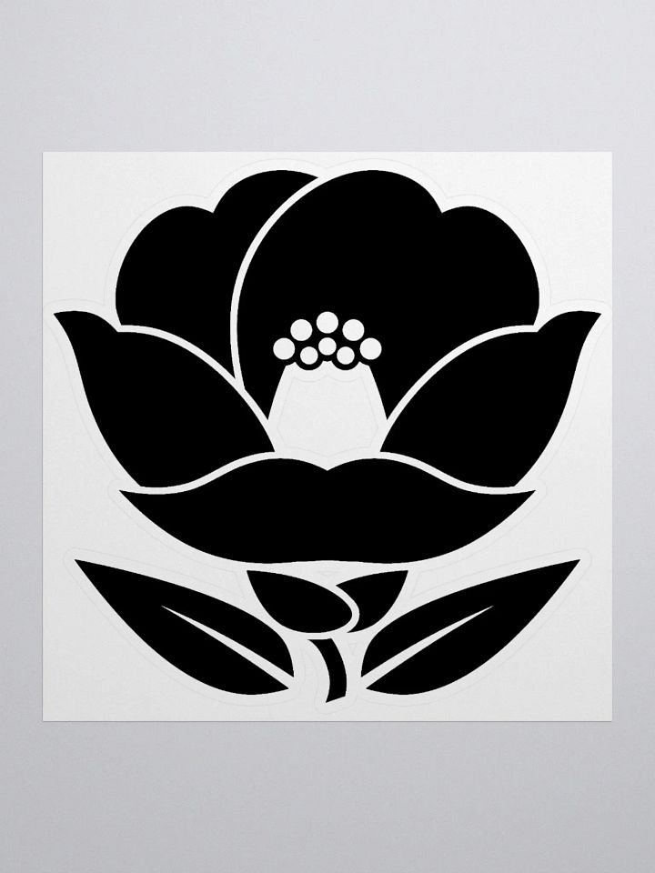 Nest of Smoke Tsubaki Crest LARGE (Black) ✦ Kiss Cut Stickers product image (2)