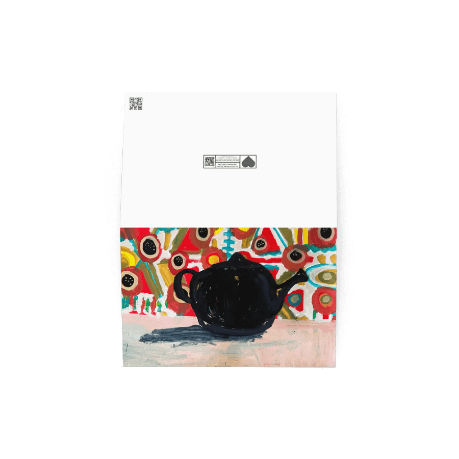 Golden Chai Greeting Card – A Print of an Original Painting product image (2)