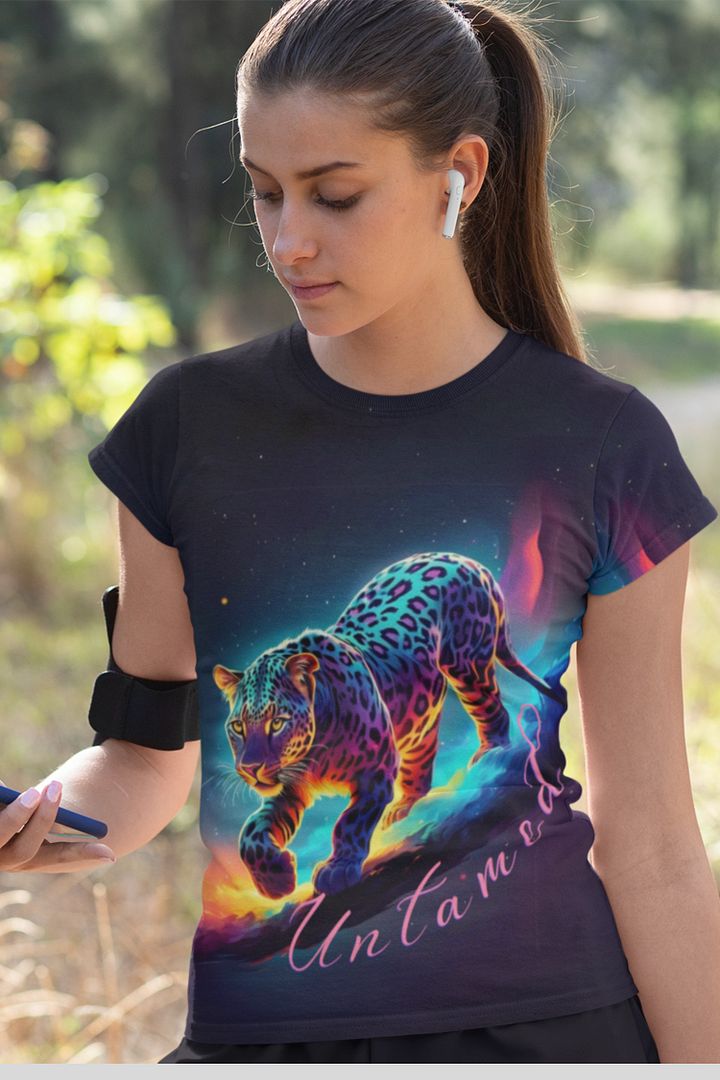 Untamed Leopard All Over Print T-shirt product image (1)