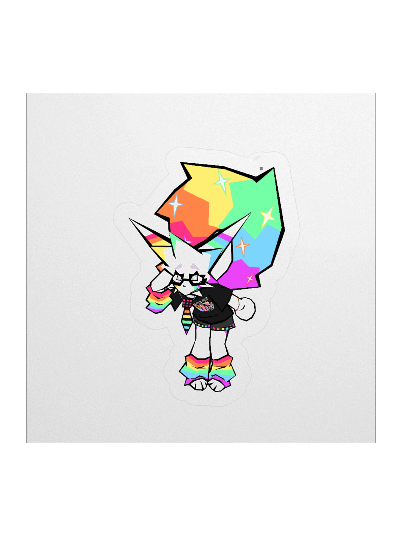 glitter leaning sticker