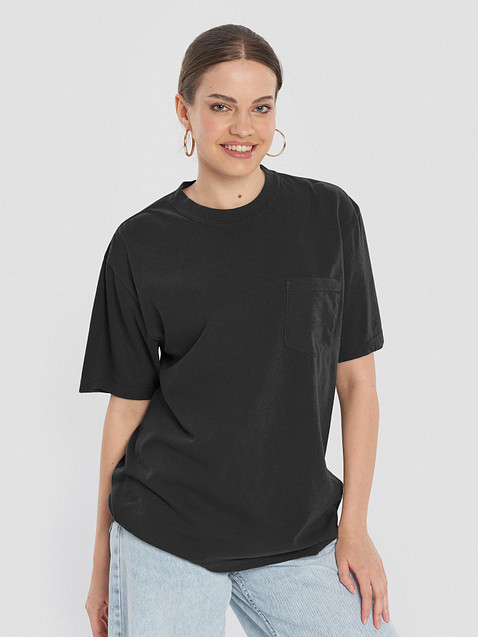 Photo showing Unisex Garment-Dyed Pocket T-Shirt