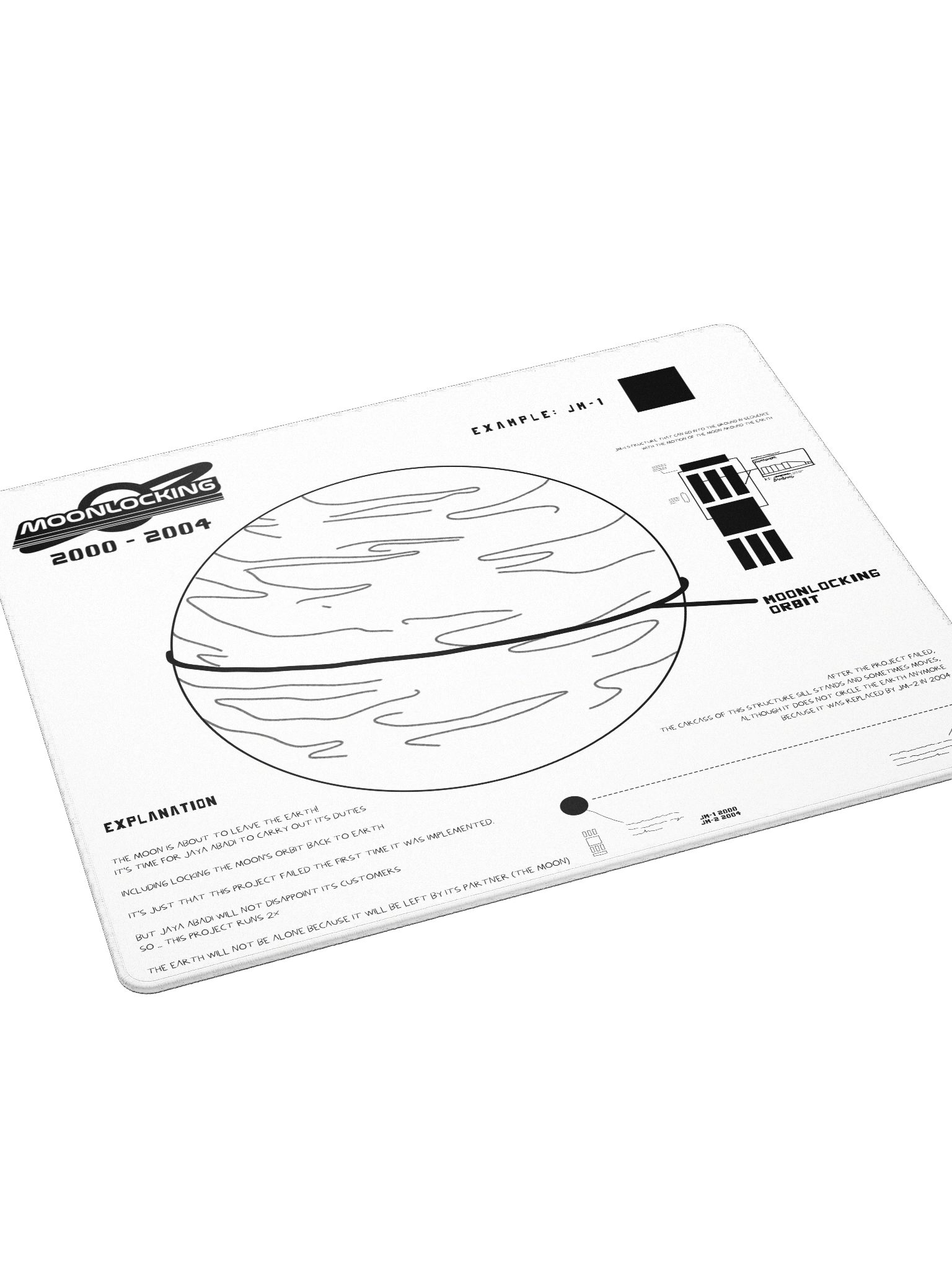 DESKMAT | MOONLOCKING (WHITE EDITION) product image (6)