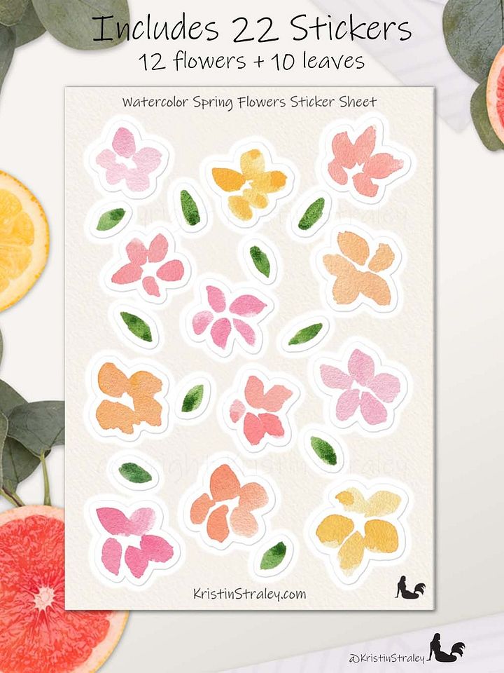 Spring Flowers Sticker Sheet product image (2)