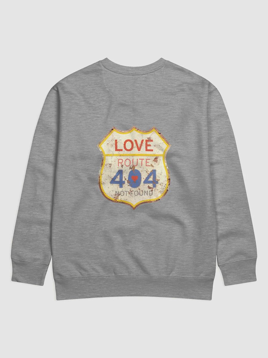 Vintage Love Route 404 Premium Sweatshirt (Back Side), Unisex Sweatshirt, Cozy Daily Casual Wear product image (1)