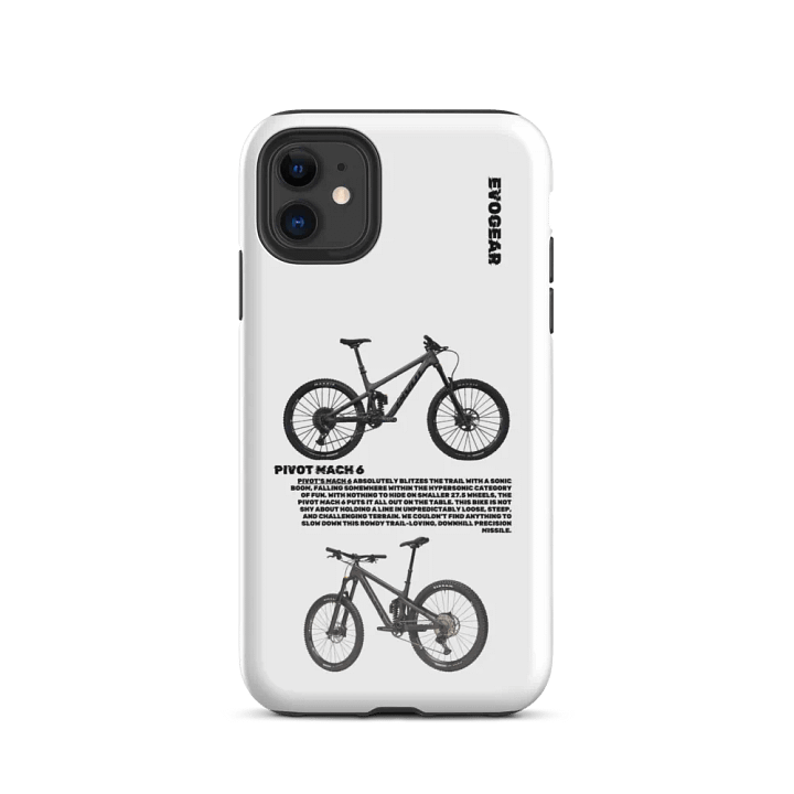White Pivot Mach 6 iPhone Case product image (2)