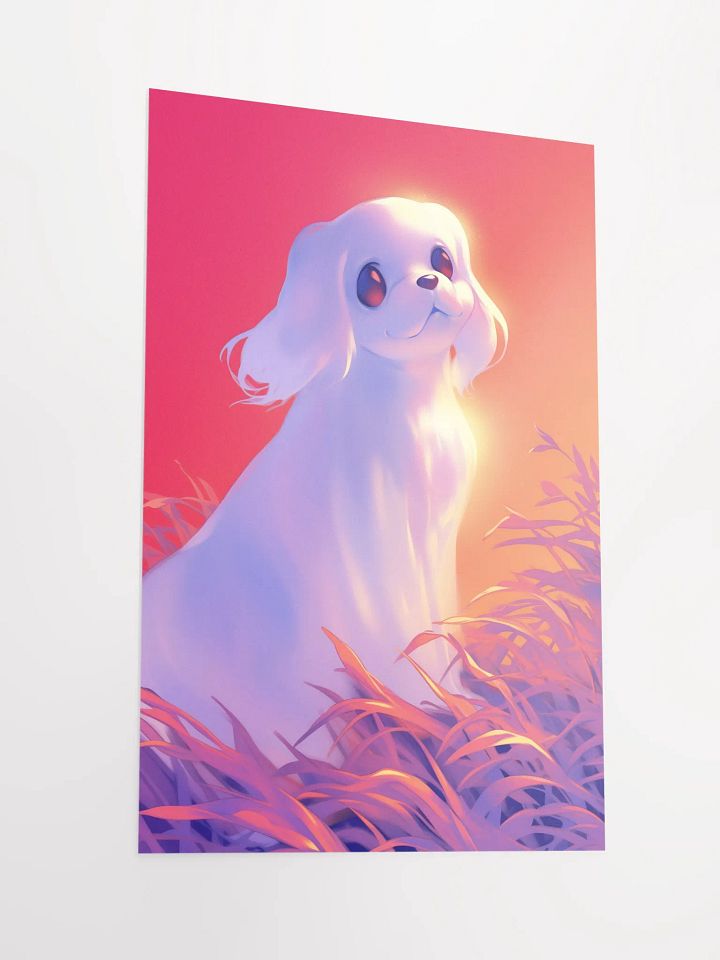 Whimsical Dog Ghost Poster product image (2)