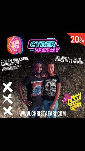 Last call for 20% off the entire Christafari merch store! So get in there and score some sweet Christafari swag and help us p...
